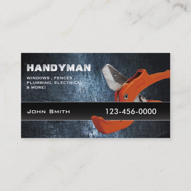 Handyman repair professional business cards (Front)