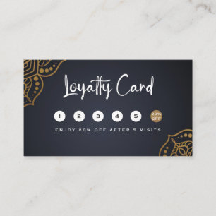 Handyman Repairs Black Gold Loyalty Card