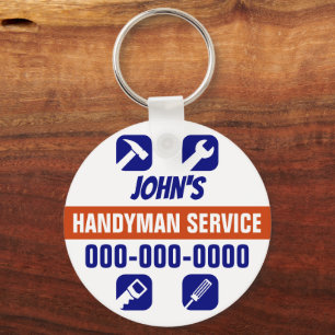 Handyman Round Keychain