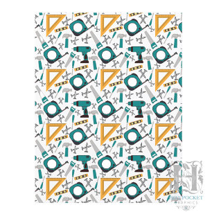 Handyman Scrapbook Paper in Blue