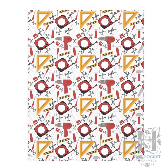 Handyman Scrapbook Paper in Red (Creator Uploaded)
