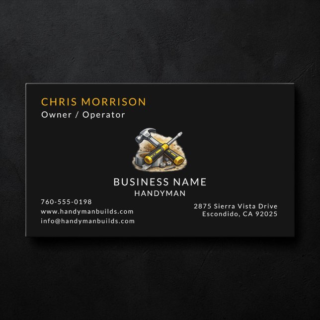 Handyman Services Business Card (Creator Uploaded)