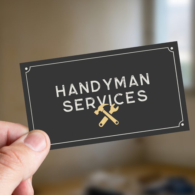 Handyman Services Business Card (Handyman Services Business Card)