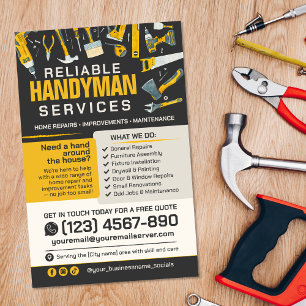 Handyman Services - Home Repair & Maintenance Flyer