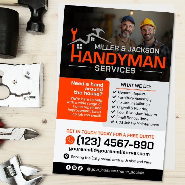 Handyman Services - Home Repair & Maintenance Flyer (Creator Uploaded)