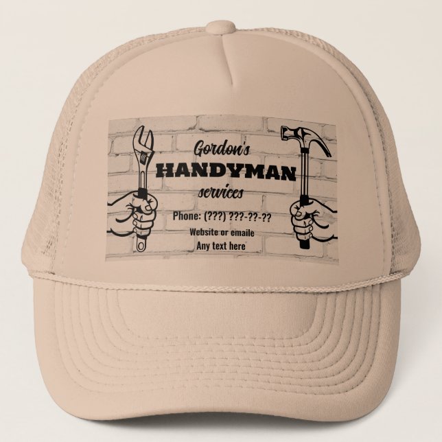 Handyman Services  Trucker Hat (Front)