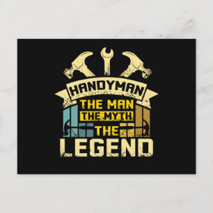 Handyman The Man The Myth The Legend Postcard