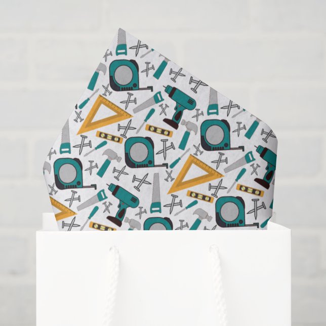 Handyman Tissue Paper in Blue (Gift Bag)