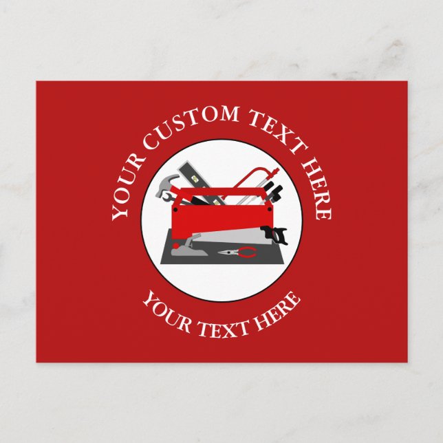 Handyman Tool Box Postcard (Front)