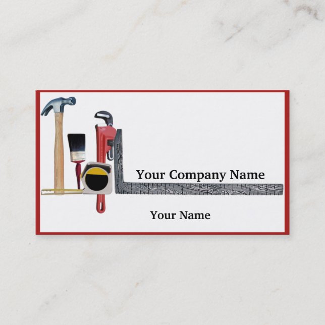 Handyman Tools Business Card (Front)