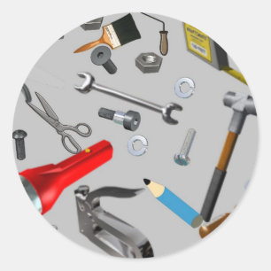 Handyman Tools Classic Round Sticker