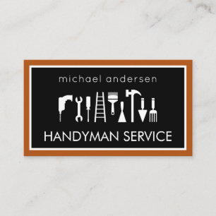 Handyman Tools Frame Home Repair Business Card