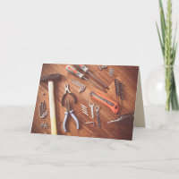handyman tools greeting card