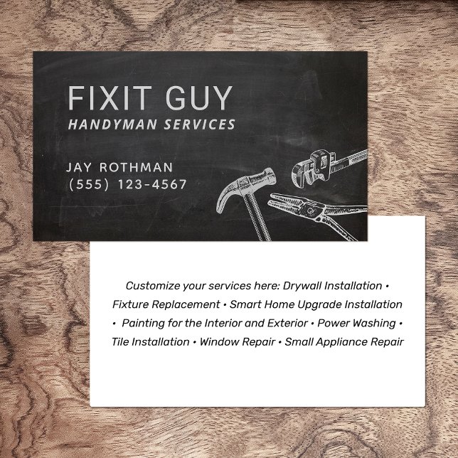 Handyman Tools, Home Improvement Rustic Business C Card (Creator Uploaded)