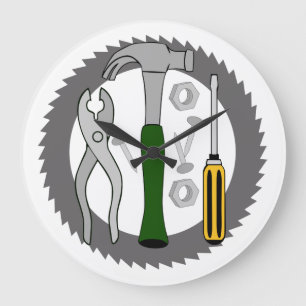 Handyman Tools Large Clock