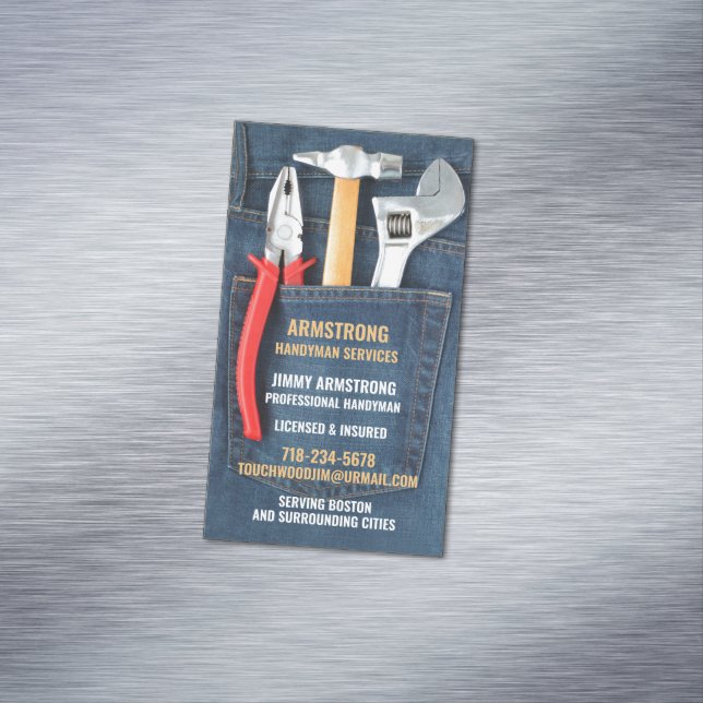 Handyman Tools Magnetic Business Card (In Situ)