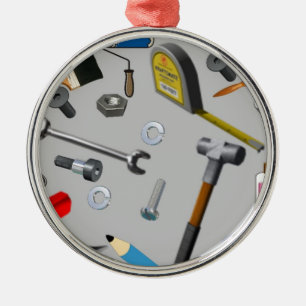 Handyman Tools Metal Tree Decoration