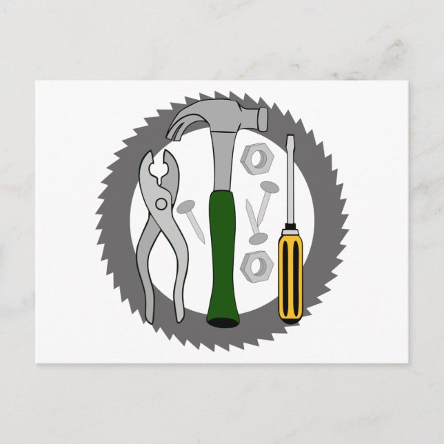 Handyman Tools Postcard (Front)
