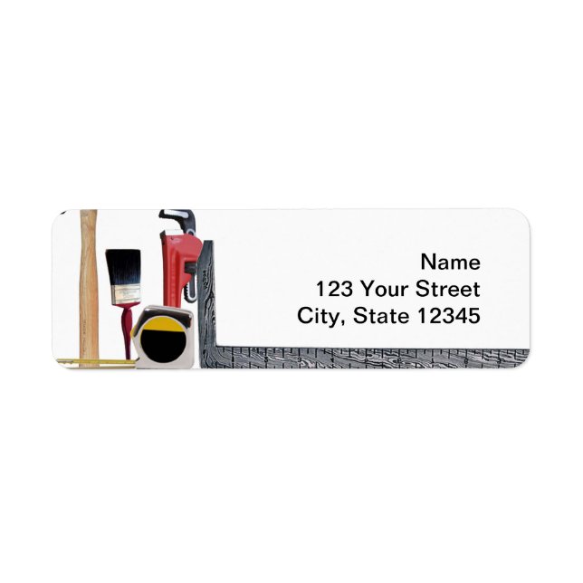 Handyman Tools Return Address Label (Front)