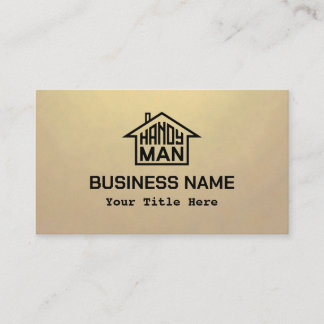 Handyman with logo business card