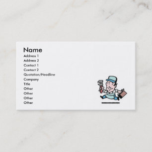 Handyman With Tools Business Card