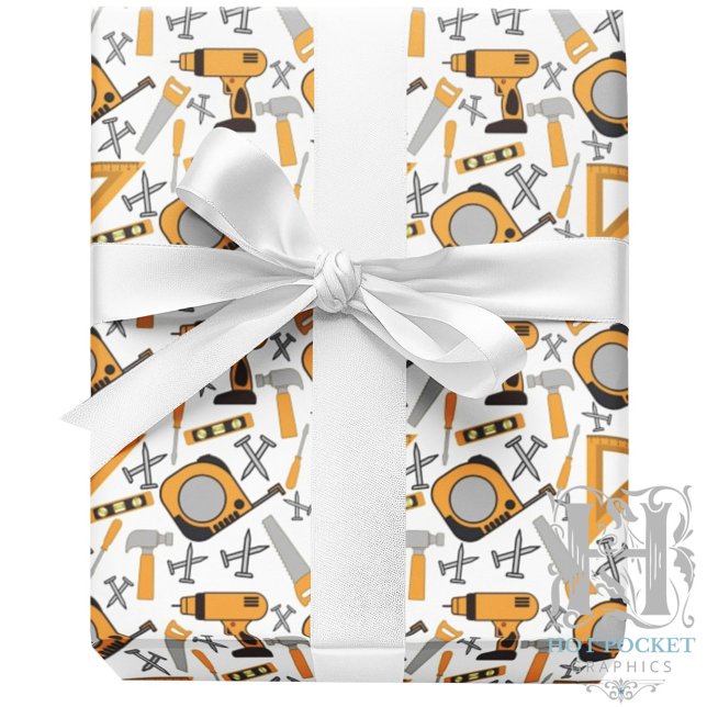 Handyman Wrapping Paper in Yellow (Creator Uploaded)