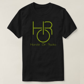 Handz On Radio Logo Black Tee with text