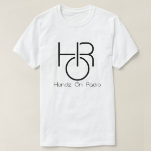 Handz On Radio Men's Black Logo Tee with text