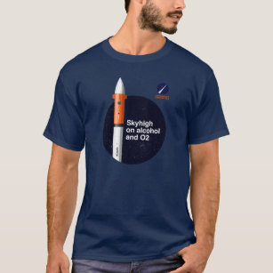 Hanes T-Shirt Sky high on alcohol and O2