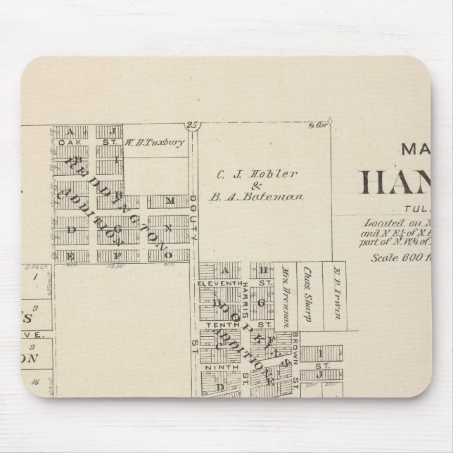 Hanford, Tulare County Mouse Pad (Front)