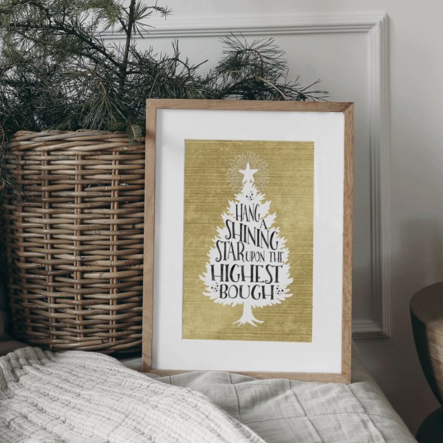 Hang a Shining Star Quote | Art Print (Creator Uploaded)