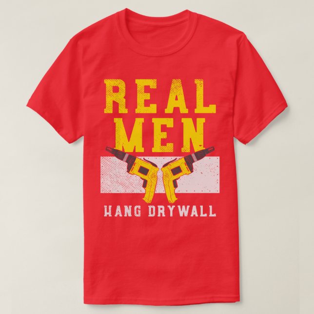 Hang Drywall Installer Carpenter Master  Design  T-Shirt (Design Front)
