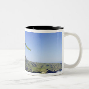 Hang Glider, Otago Peninsula, near Dunedin, Two-Tone Coffee Mug