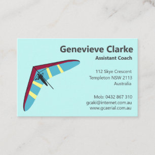 Hang Gliding Business Card