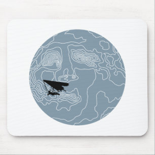 hang gliding by moonlight mouse pad
