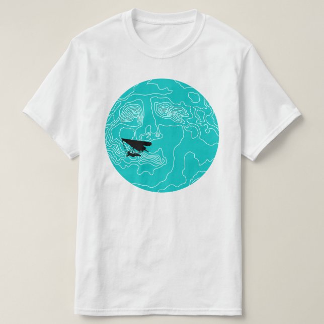 hang gliding by moonlight T-Shirt (Design Front)