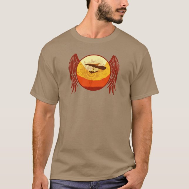 HANG GLIDING HG-CIRCLE 005 Ponto Central T-Shirt (Front)