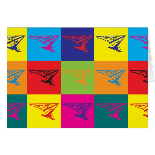 Hang Gliding Pop Art (Front Horizontal)