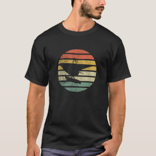 Hang Gliding Retro Vintage Sunset Old School Funny T-Shirt