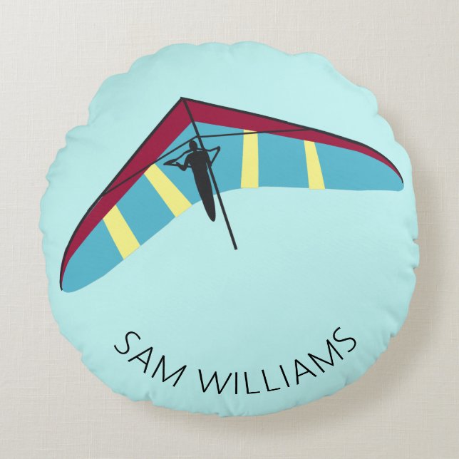 Hang Gliding Round Cushion (Front)