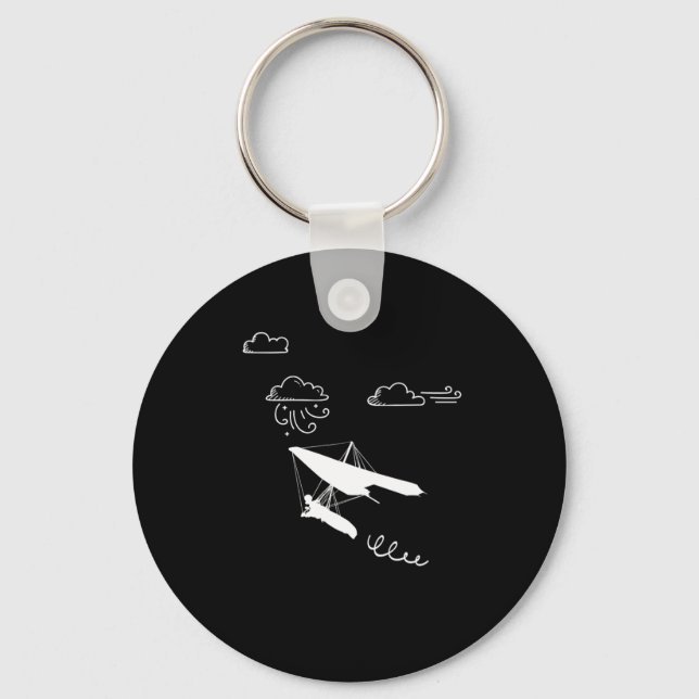 Hang Gliding Sky Hang Glider Extreme Sports Gift Key Ring (Front)