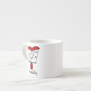 Hang Gliding Stick Figure Espresso Cup