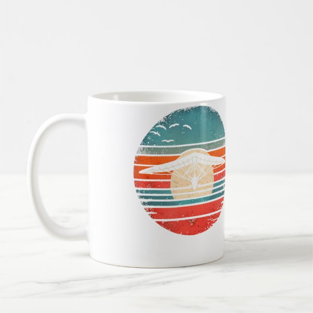 Hang Gliding Sunset Coffee Mug (Left)