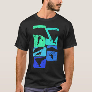 Hang Gliding Tshirt for Hang Glider Retro Mens Han
