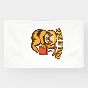 Hang in there baby sloth Classic T-Shirt Banner