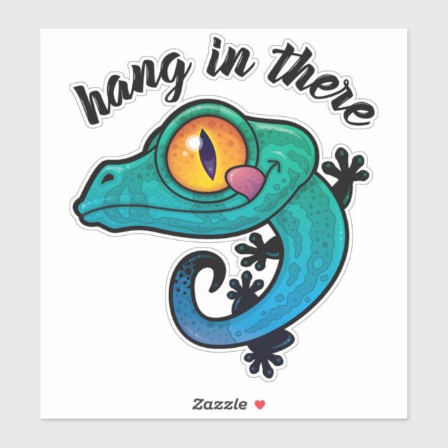 Hang In There Colourful Gecko (Sheet)