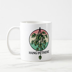 Hang in There Hanging Plant Pothos Houseplant Coffee Mug