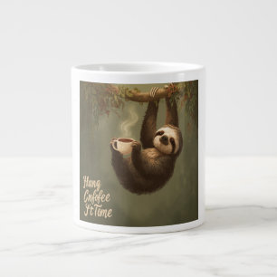Hang in There, It's Coffee Time Large Coffee Mug