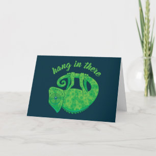Hang In There Magical Chameleon Card
