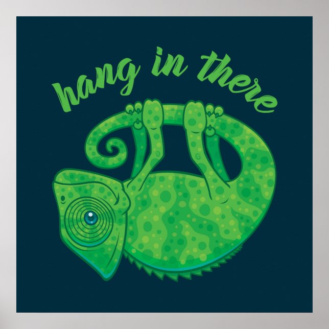 Hang In There Magical Chameleon Poster (Front)